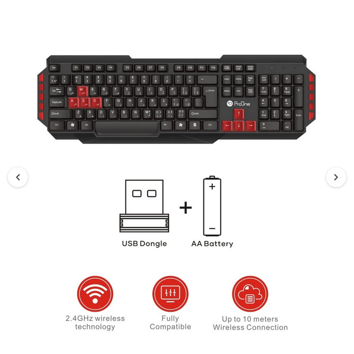 كيبورد بيسيم proone PKW10